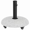 vidaXL Parasolfod 21kg Hvid Beton Rund