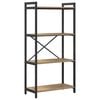vidaXL Bogreol 60 x 30 x 120 cm Konstrueret tr&aelig; Artisan Egetr&aelig;