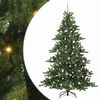 vidaXL Kunstigt Hinged Juletr&aelig; med 300 LED'er Gr&oslash;n 210 cm PVC og St&aring;l