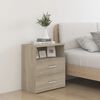 vidaXL sengeskabe 2 stk. 50x32x60 cm sonoma-eg