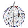 vidaXL Julefinial lys 750 LED'er Flerfarvet &Oslash; 50 x 52 cm