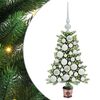vidaXL Juletr&aelig; med 150 LED'er med stativ Gr&oslash;n 65 cm PE