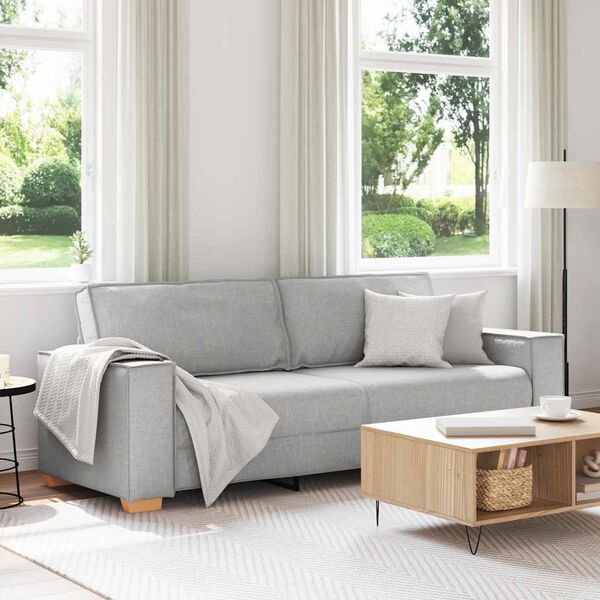 vidaXL 3-personers sofa skygr&aring; 180 cm stof