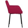 vidaXL spisebordsstole 2 stk. fløjl vinrød