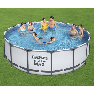 Bestway Steel Pro MAX swimmingpoolsæt 457x122 cm rund