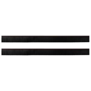 vidaXL Selvkl&aelig;bende d&oslash;rb&oslash;rstet&aelig;tninger 2 pcs Brun 100 cm