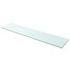 vidaXL hylde glaspanel gennemsigtig 110x25 cm