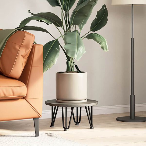 vidaXL h&aring;rn&aring;leben til sofabord 4 stk. sort 20 cm massivt st&aring;l