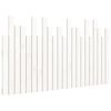 vidaXL sengegavl 140x3x80 cm massivt fyrretræ hvid