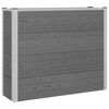 vidaXL H&oslash;jbed Gr&aring; 100 x 30 x 82 cm WPC og Aluminium