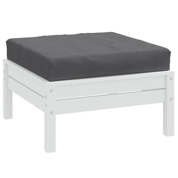 vidaXL pallehynde 60x60x9,5 cm stof meleret antracitgrå