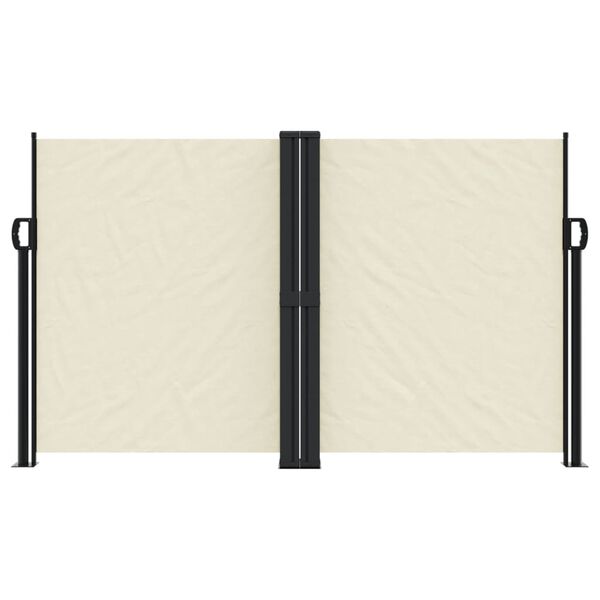 vidaXL sammenrullelig sidemarkise 140x600 cm cremefarvet