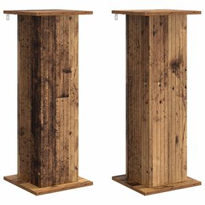 vidaXL Planteholder 2 pcs Gammelt tr&aelig; 30,5 x 30 x 80,5 cm