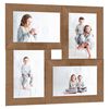 vidaXL billedramme til 4x(13x18 cm) billeder MDF lysebrun