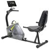 vidaXL magnetisk liggende motionscykel med pulsm&aring;ler