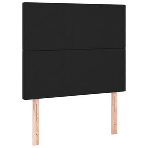 vidaXL sengegavl sort 80x5x118/128 cm kunstl&aelig;der