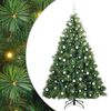 vidaXL Kunstigt juletr&aelig; med 300 LED'er Gr&oslash;n 210 cm PE og PVC