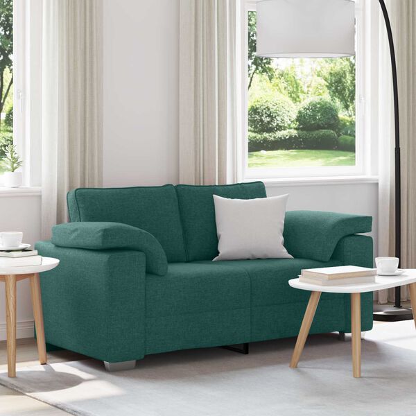 vidaXL Sofa M&oslash;rkegr&oslash;n 160 x 80 x 82 cm Stof