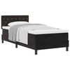 vidaXL Box spring seng med madras Sort 100 x 200 cm Fl&oslash;jl