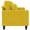 vidaXL 3-personers sofa 180 cm velour gul