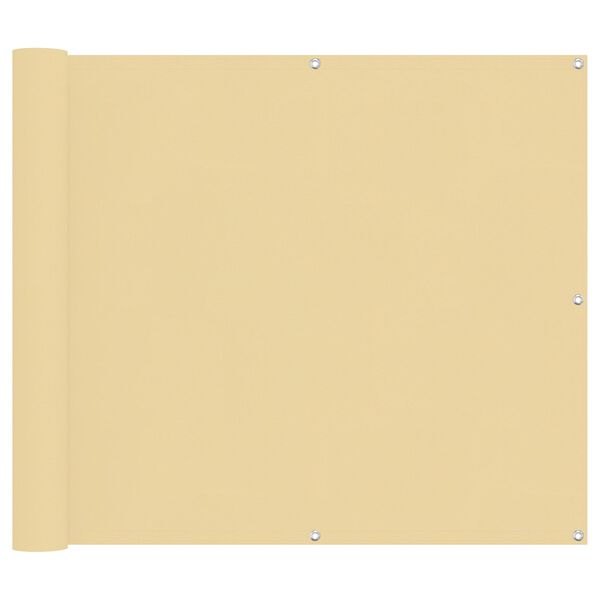 vidaXL Altan Sk&aelig;rm Sandfarvet 100 x 1000 cm Oxford stof