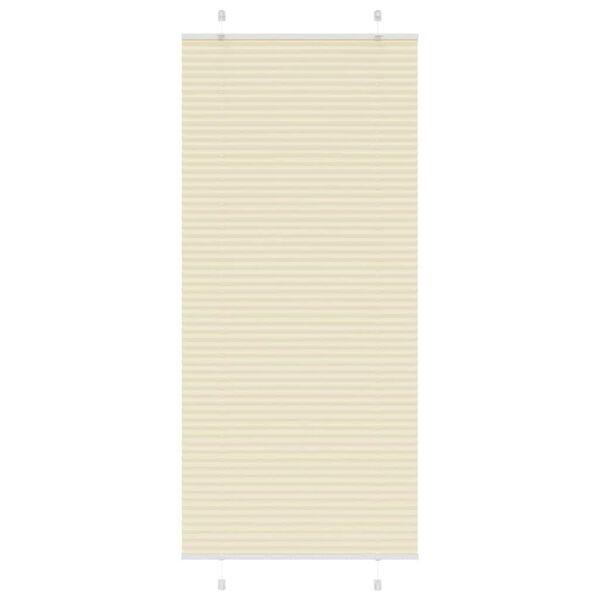 vidaXL Pliss&eacute;gardin fl&oslash;de 90x200 cm Stofbredde 89,4 cm Polyester