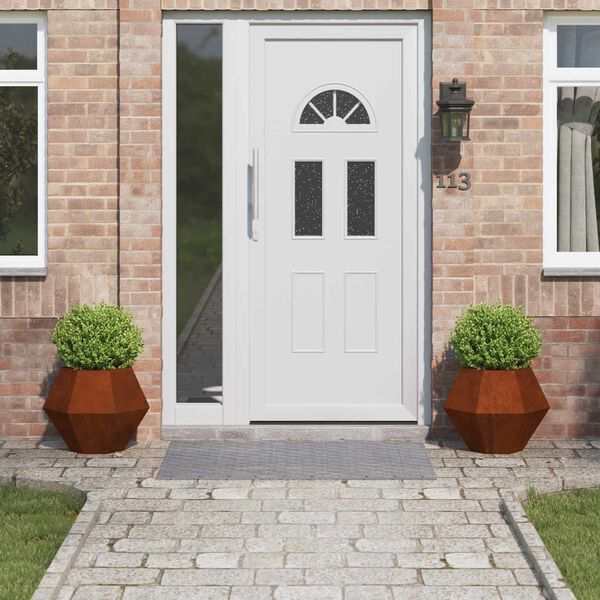 vidaXL Plantekasse 2 pcs Rusten 50 x 50 x 40 cm Cortenst&aring;l