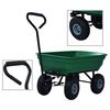 vidaXL vippelig havevogn 300 kg 75 l gr&oslash;n