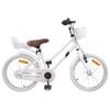 vidaXL B&oslash;rnecykel 18 tommer til 5-7 &aring;r gammel Hvid