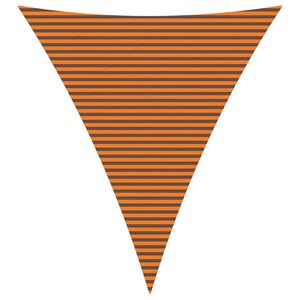vidaXL Solskygge sejl Orange og Brun 5 x 6 x 6 m 100% polyester Oxford