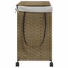 vidaXL vasket&oslash;jskurv med hjul 60x35x60,5 cm rattan