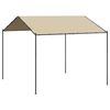 vidaXL pavillon 4x4 m st&aring;l og stof beige
