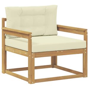 vidaXL Udend&oslash;rs Mellem Sofa Polyester Hvid