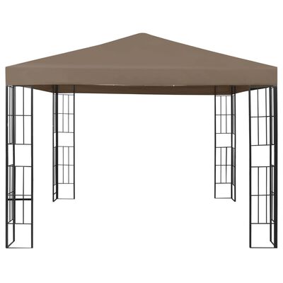 vidaXL pavillon 3x3 m gråbrun