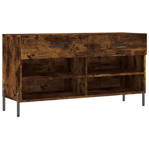 vidaXL skob&aelig;nk 102x35x55 cm konstrueret tr&aelig; r&oslash;get egetr&aelig;sfarve
