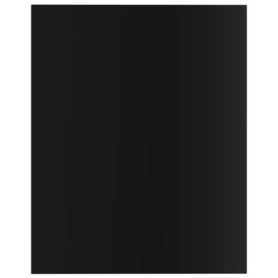 vidaXL boghylder 8 stk. 40x50x1,5 cm spånplade sort højglans