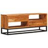 vidaXL TV-skab Naturfarvet 110 x 30 x 44 cm Massivt Akacietr&aelig;