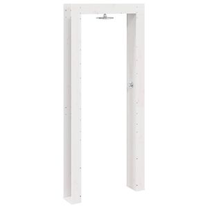 vidaXL Udend&oslash;rs bruser 226 cm Massivt fyrretr&aelig; og rustfrit st&aring;l Hvid