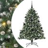 vidaXL Kunstigt juletr&aelig; Gr&oslash;n 150 cm PVC og plastik og st&aring;l