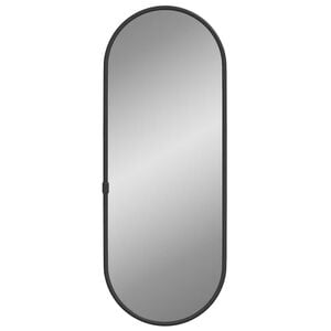 vidaXL v&aelig;gspejl 40x15 cm oval sort
