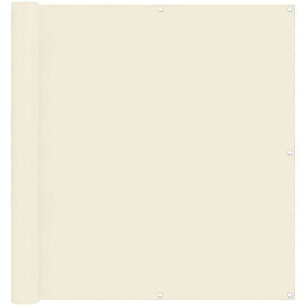 vidaXL Altan Sk&aelig;rm Creme 110 x 1000 cm Oxford stof