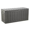 vidaXL opbevaringsboks 118x53x57 cm polypropylen sort