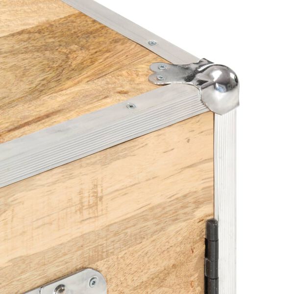 vidaXL sk&aelig;nk med 2 l&aring;ger 70x30x69 cm massivt mangotr&aelig;