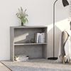 vidaXL bogreol med 2 hylder 80x30x76,5 cm konstrueret tr&aelig; betongr&aring;