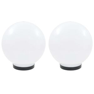 vidaXL LED-kuglelamper 2 stk. kugleformet 25 cm PMMA