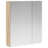 vidaXL Badev&aelig;relsesspejlskab Sonoma eg 60 x 14,5 x 70 cm