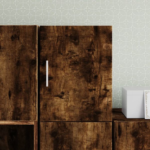 vidaXL v&aelig;gskab 30x42,5x40 cm konstrueret tr&aelig; r&oslash;get egetr&aelig;sfarve