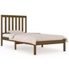 vidaXL sengestel 90x190 cm Single massivt fyrretr&aelig; gyldenbrun