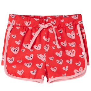 Shorts til b&oslash;rn str. 116 med sn&oslash;re r&oslash;d