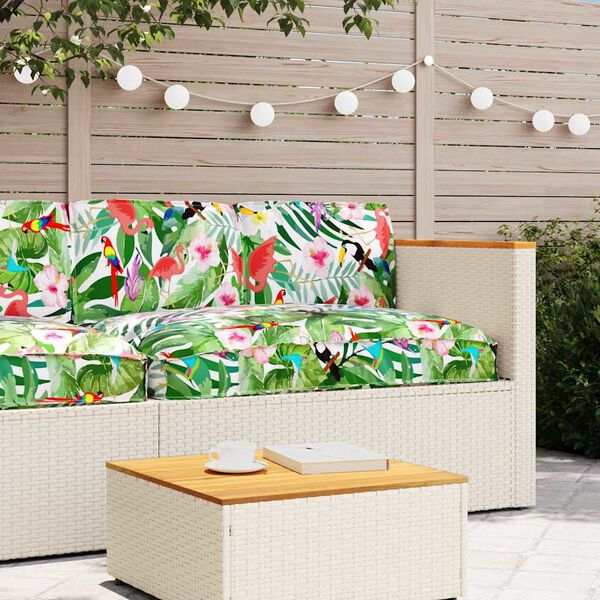 vidaXL Pudes&aelig;t Blomstret 3 pcs Flerfarvet Oxford stof